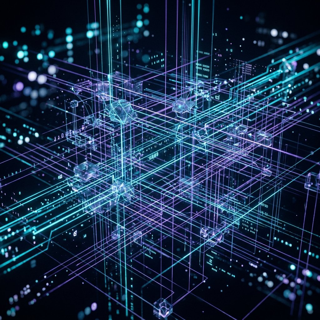 Visualização abstrata de fluxo de dados de rede neural